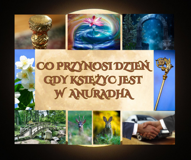 GDY KSIĘŻYC PRZEMIERZA NAKSZATRĘ ANURĀDHĀ