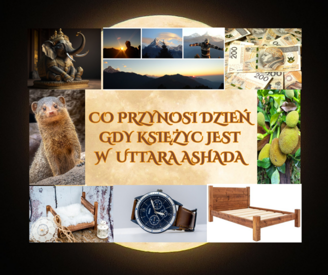 GDY KSIĘŻYC PRZEMIERZA NAKSZATRĘ UTTARA AṢĀḌHĀ