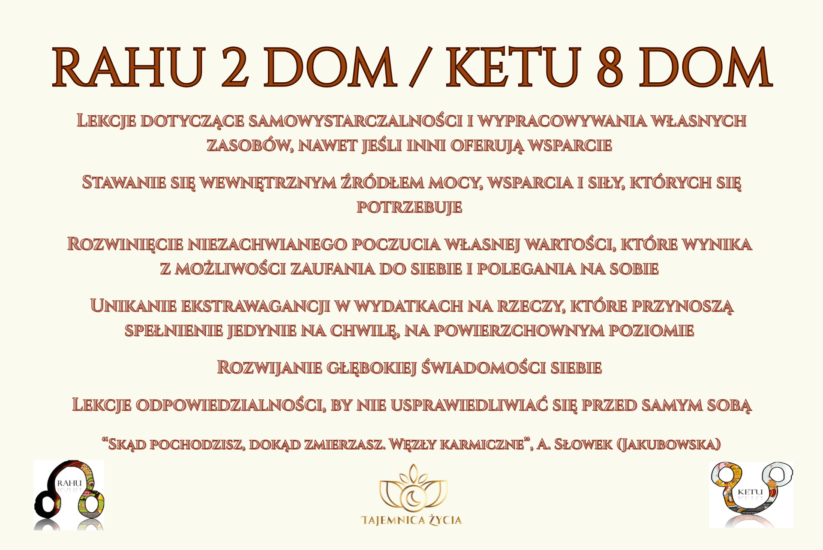 WĘZŁY KARMICZNE W DOMACH 2/8