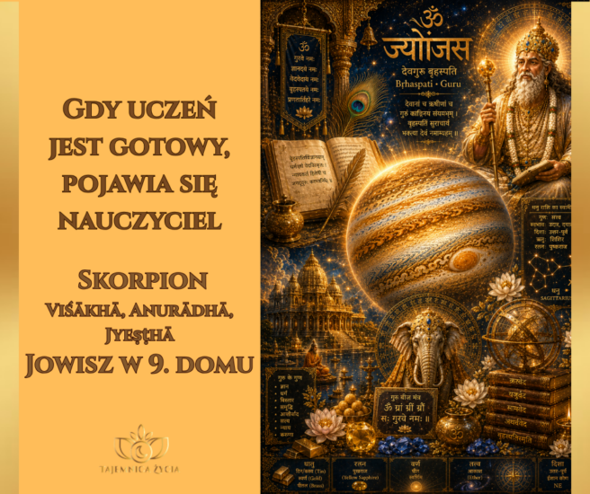 Gdy uczeń jest gotowy, pojawia się nauczyciel – Jowisz w 9. domu