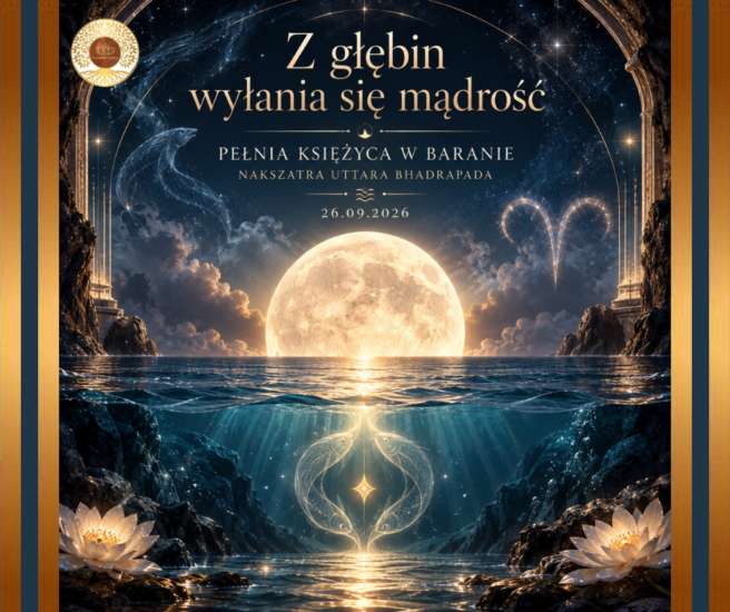 Z głębin wyłania się mądrość – Pełnia Księżyca w Uttara Bhadrapada